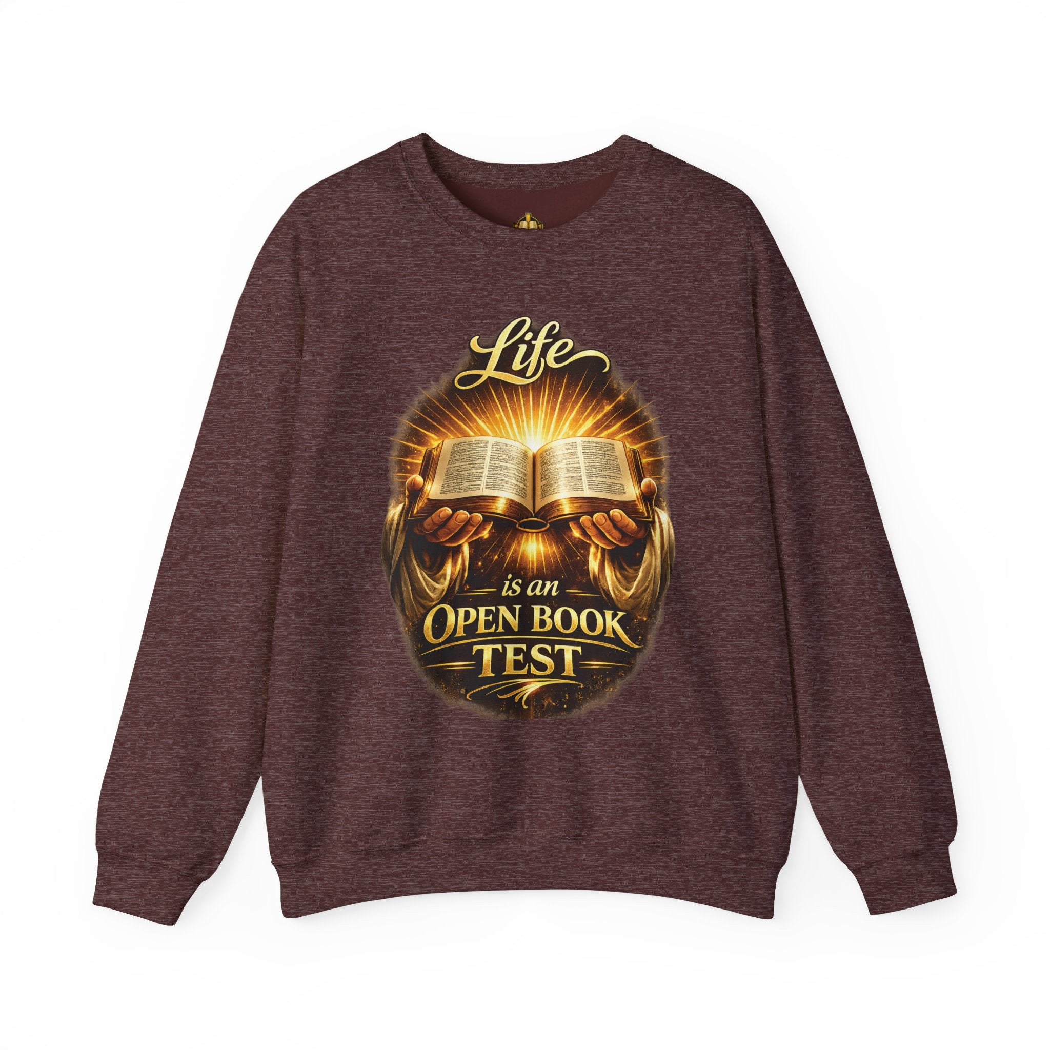 Life Is An Open Book Test sweatshirt | Christian faith graphic crewneck