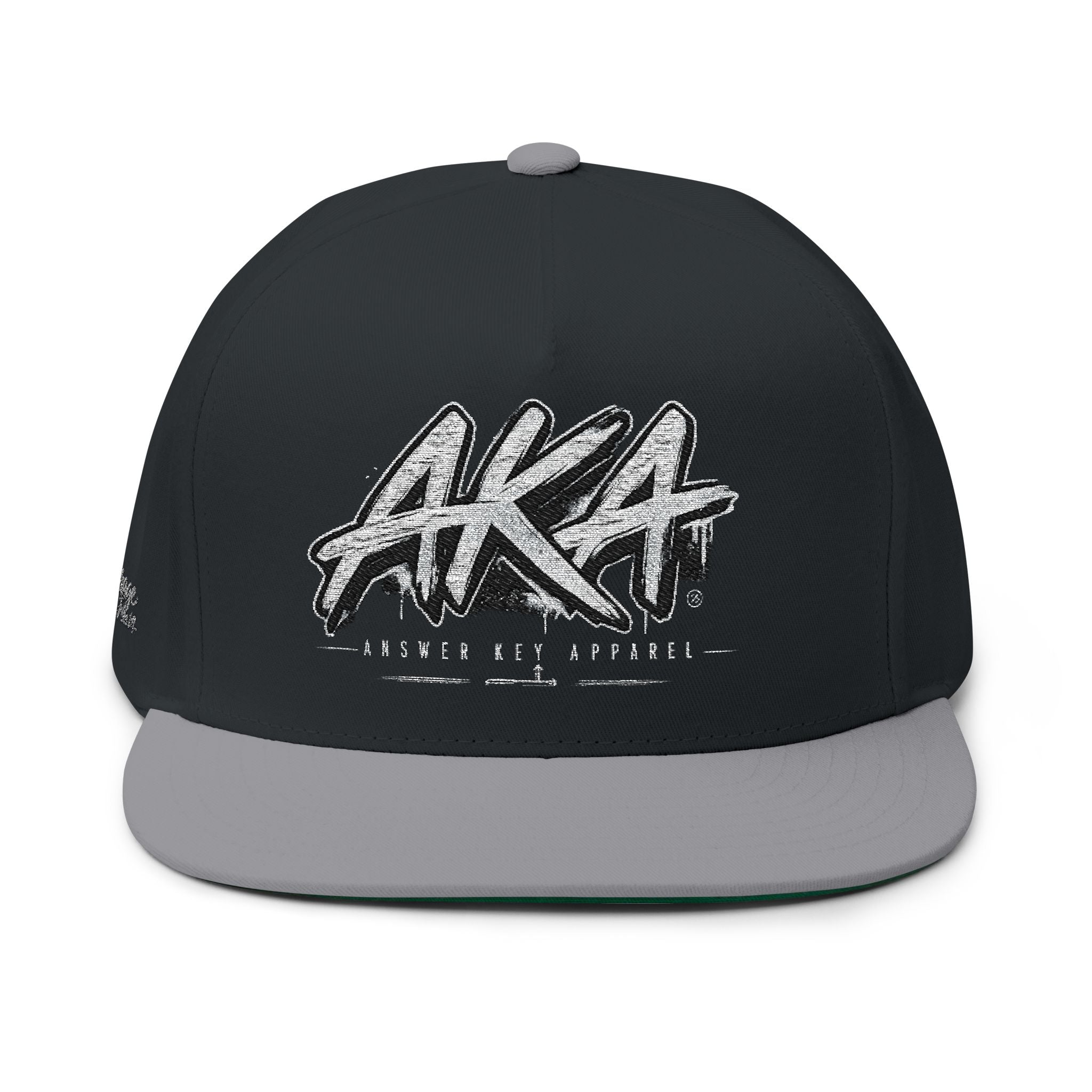 AKA Graffiti Embroidered Flat Bill Cap
