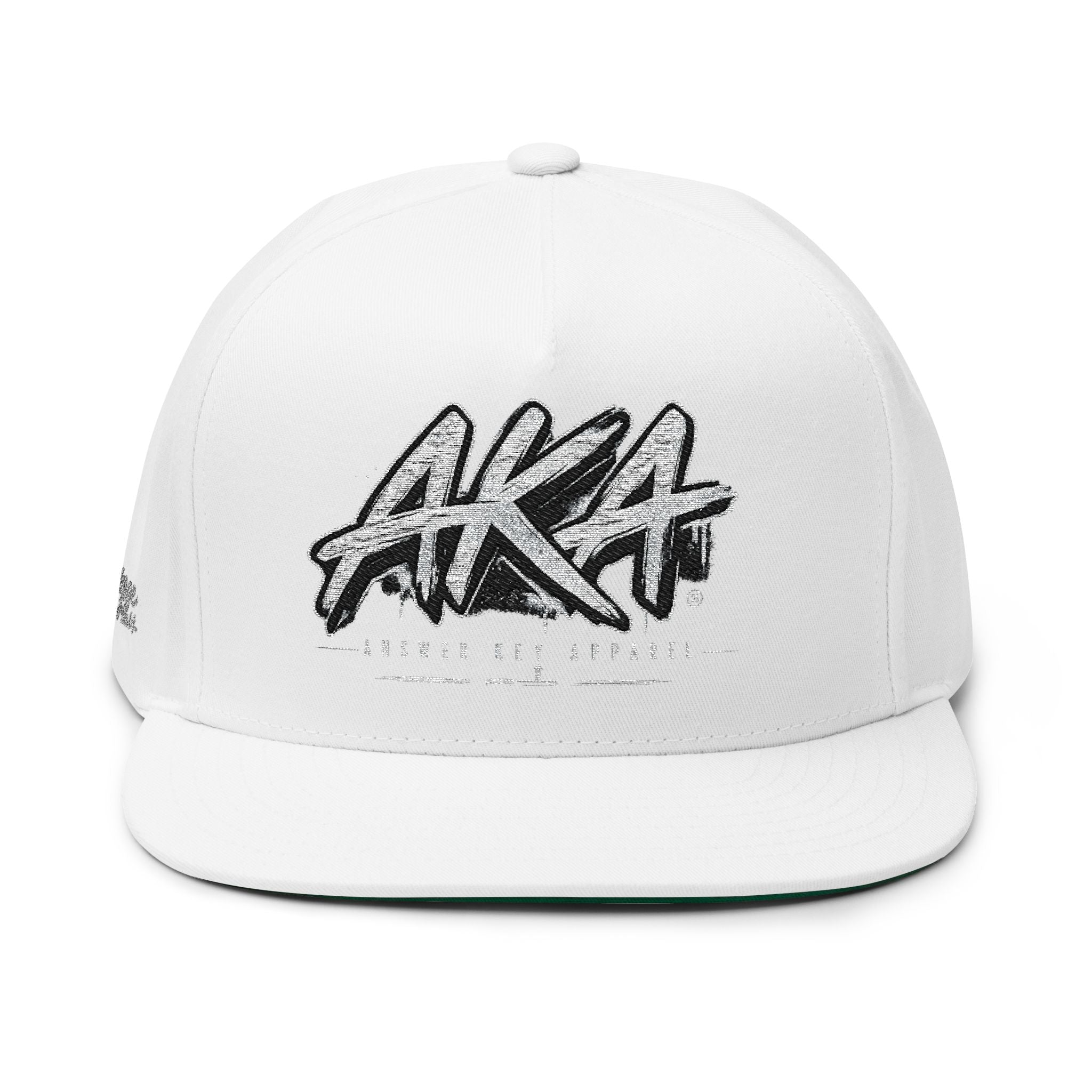 AKA Graffiti Embroidered Flat Bill Cap