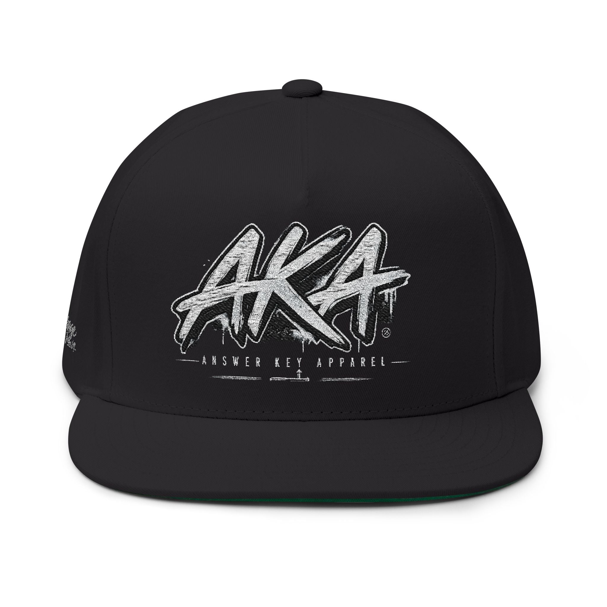 AKA Graffiti Embroidered Flat Bill Cap
