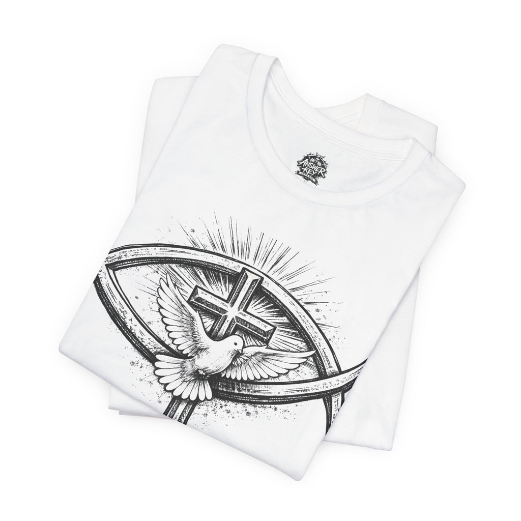 Christian Fish & Dove T‑Shirt — Cross Faith Graphic Tee