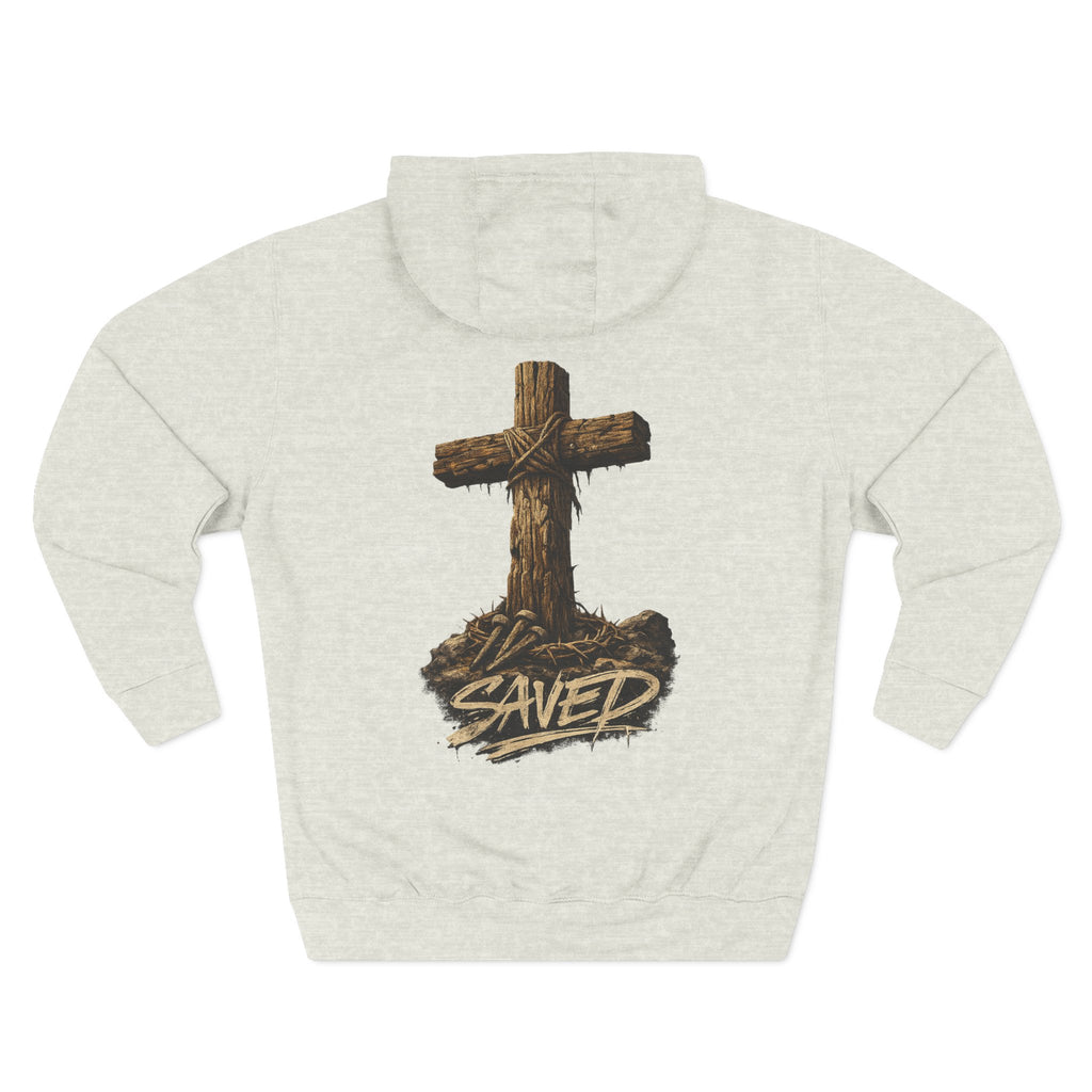 Three-Panel Fleece Hoodie