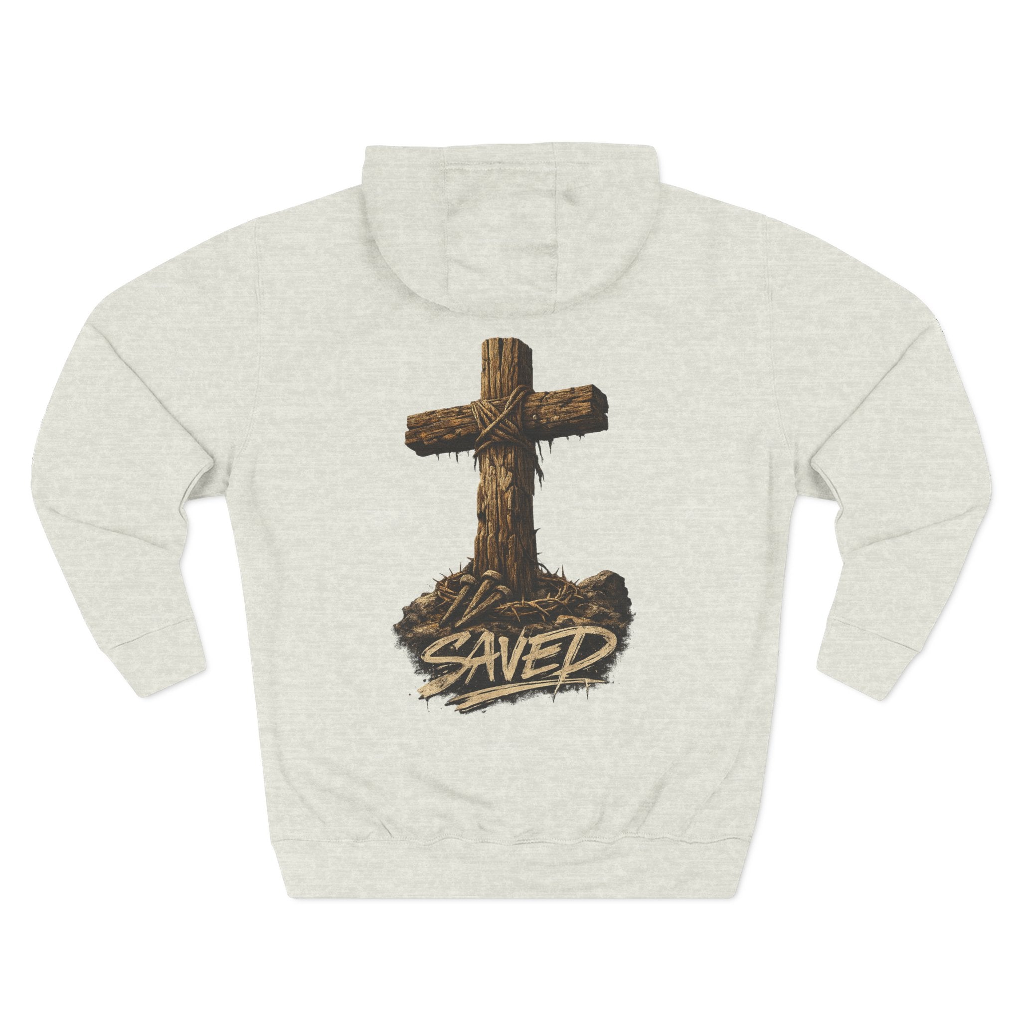 Three-Panel Fleece Hoodie