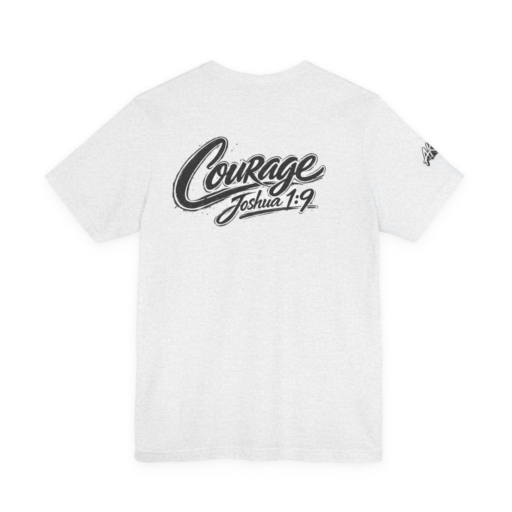 Courage Joshua 1:9 T‑Shirt — Inspirational Faith Graphic Tee