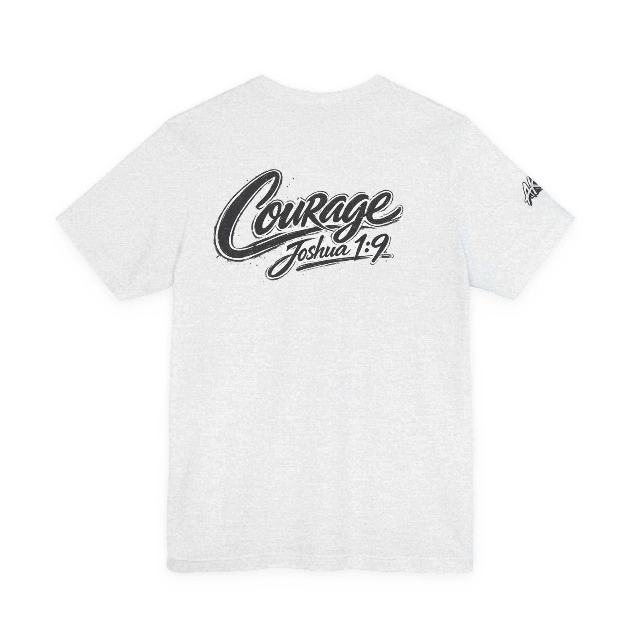 Courage Joshua 1:9 T‑Shirt — Inspirational Faith Graphic Tee
