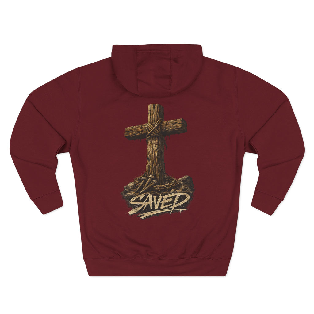 Three-Panel Fleece Hoodie