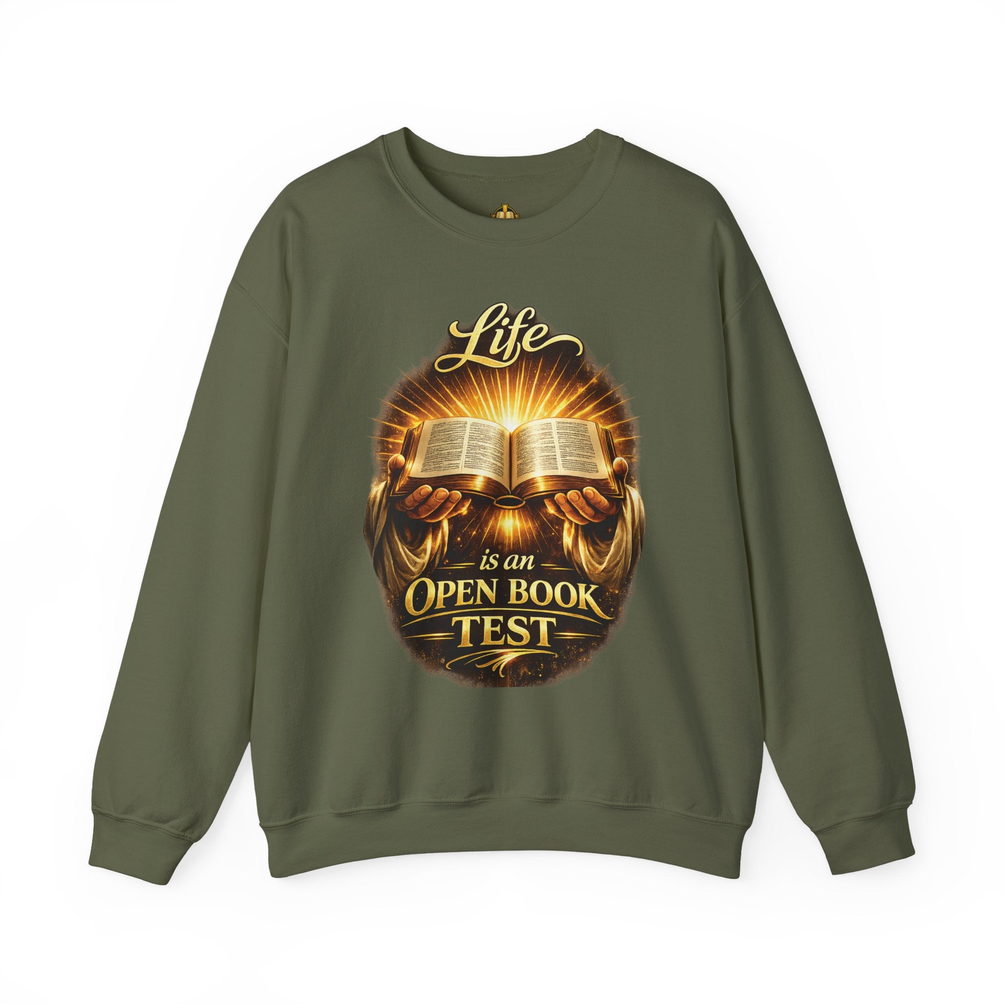 Life Is An Open Book Test sweatshirt | Christian faith graphic crewneck
