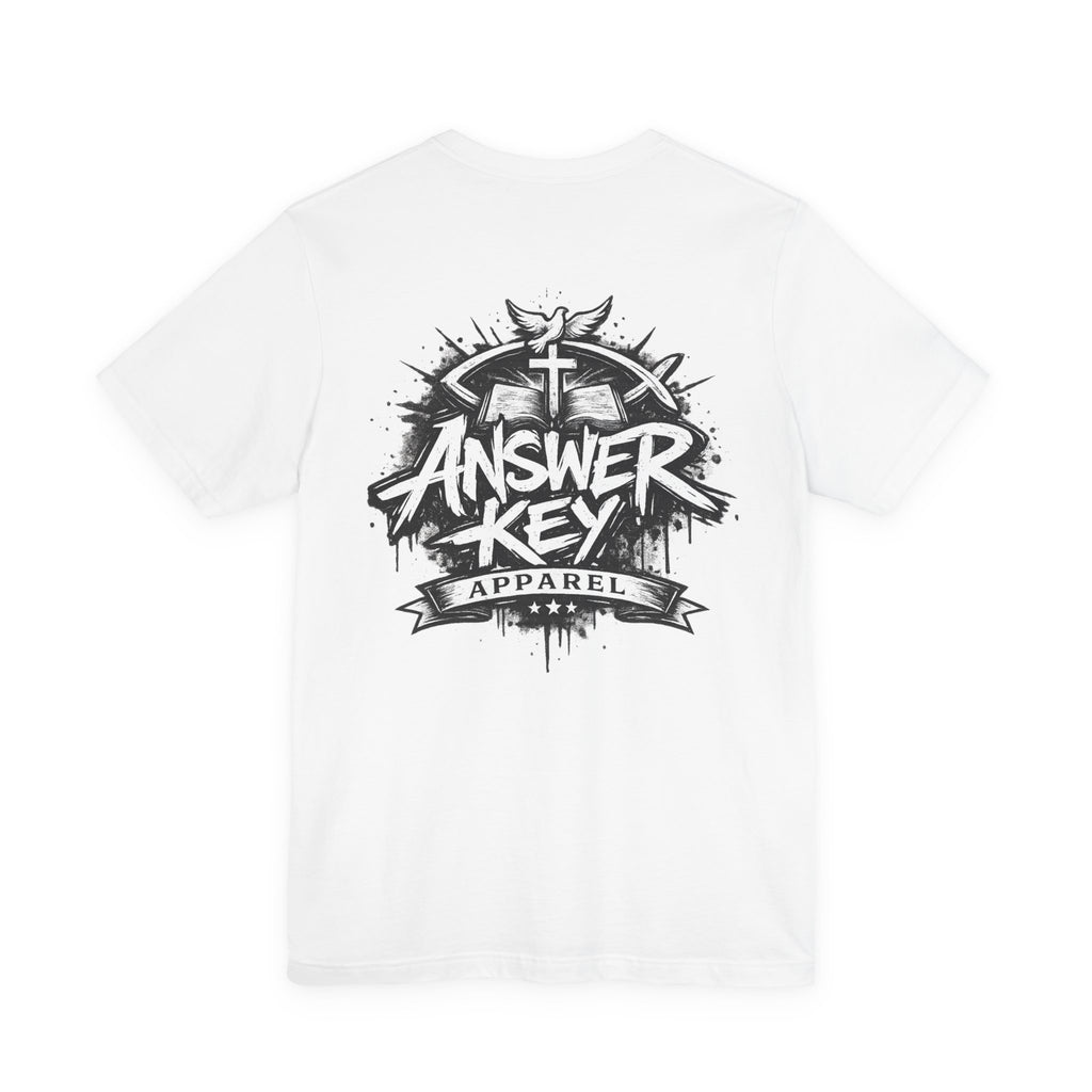 Courage Joshua 1:9 Christian Graphic Tee — Answer Key Apparel