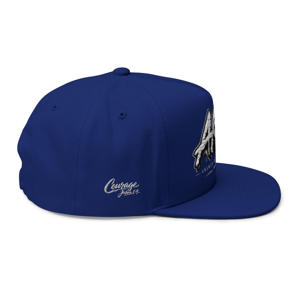 AKA Graffiti Embroidered Flat Bill Cap
