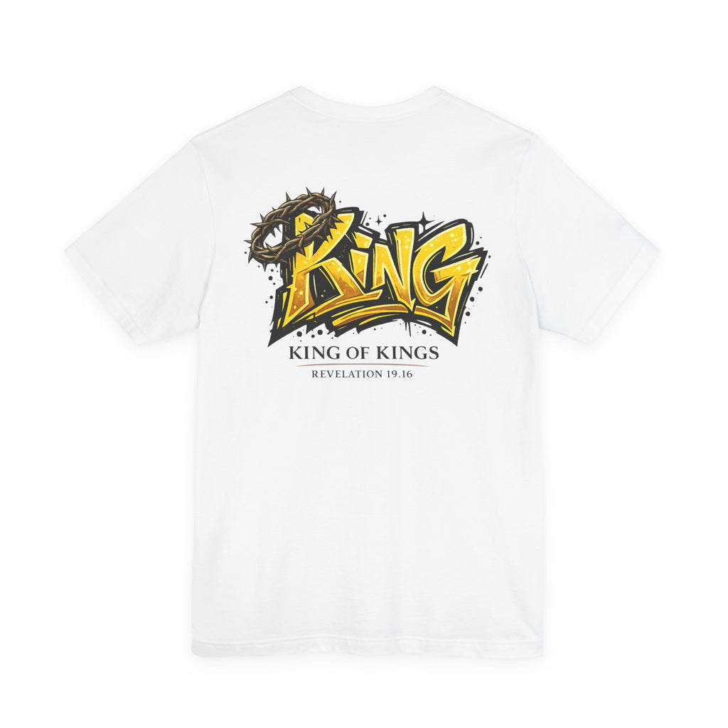 King of Kings graphic tee | Christian faith shirt, Revelation 19:16 design