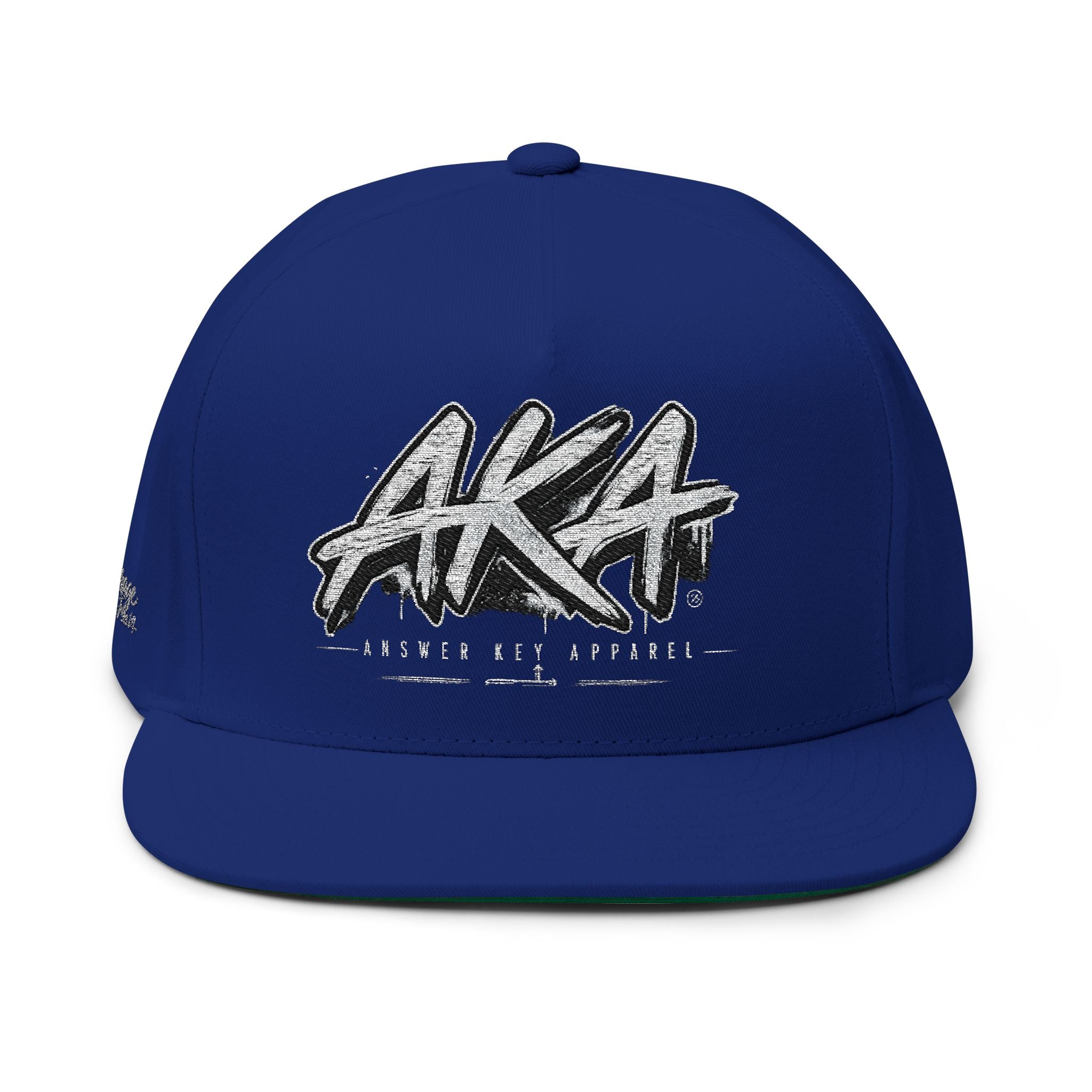 AKA Graffiti Embroidered Flat Bill Cap