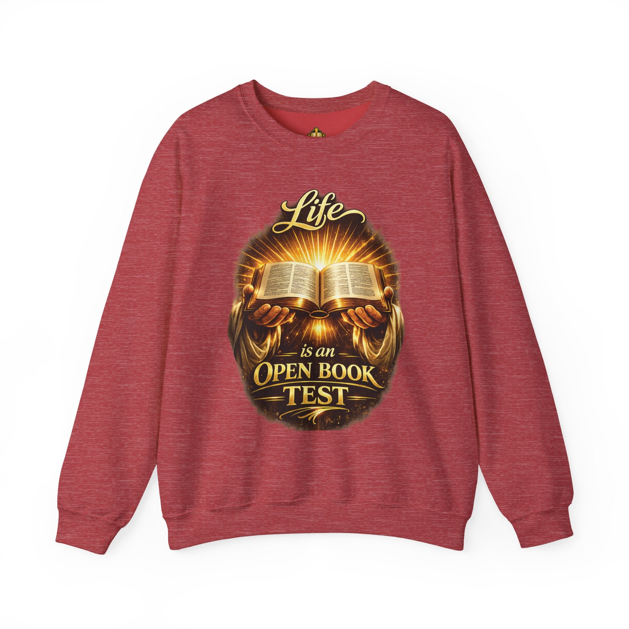 Life Is An Open Book Test sweatshirt | Christian faith graphic crewneck
