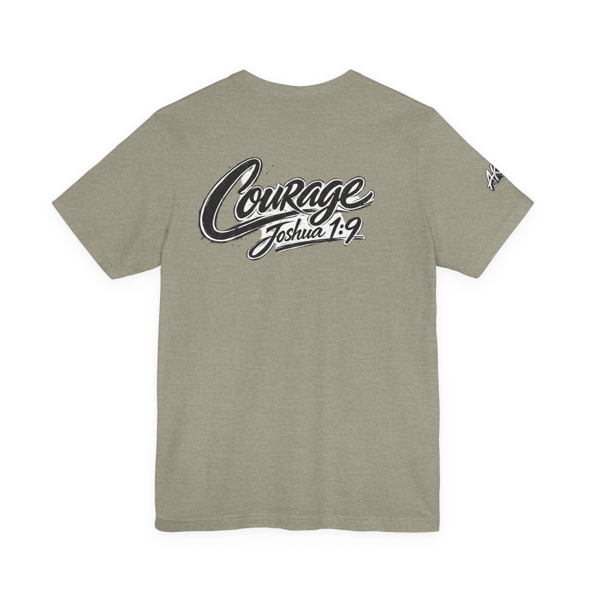 Courage Joshua 1:9 T‑Shirt — Inspirational Faith Graphic Tee