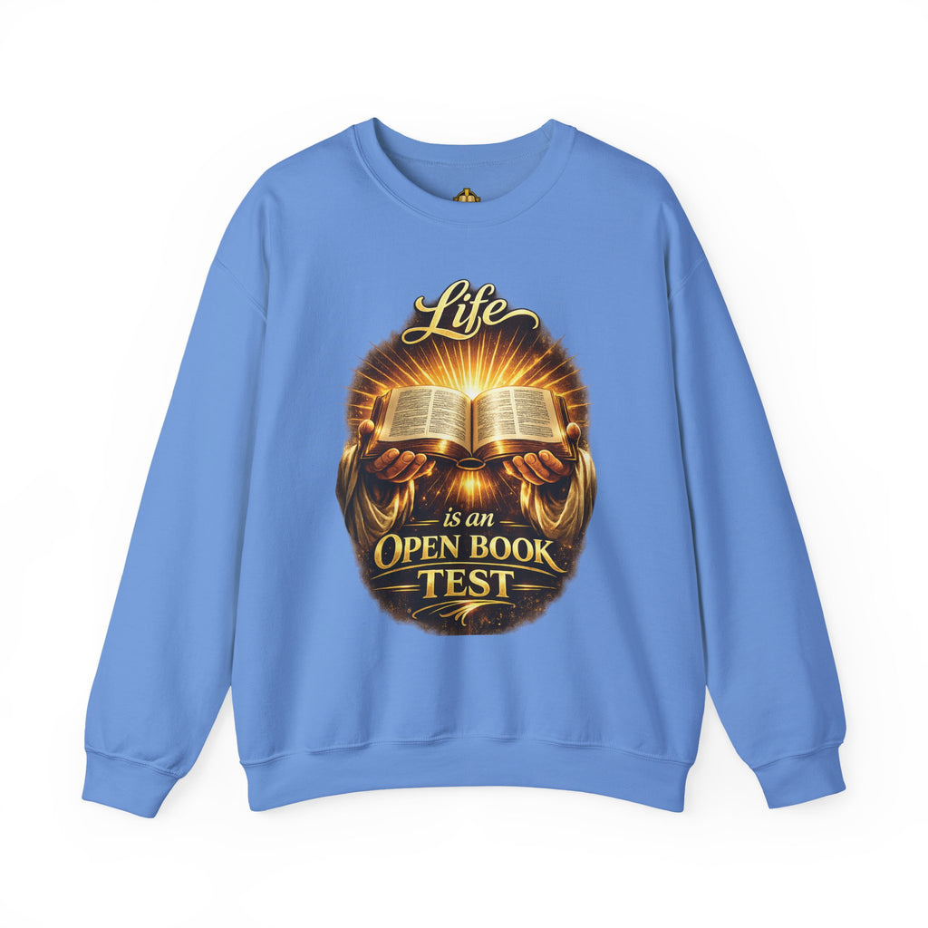 Life Is An Open Book Test sweatshirt | Christian faith graphic crewneck