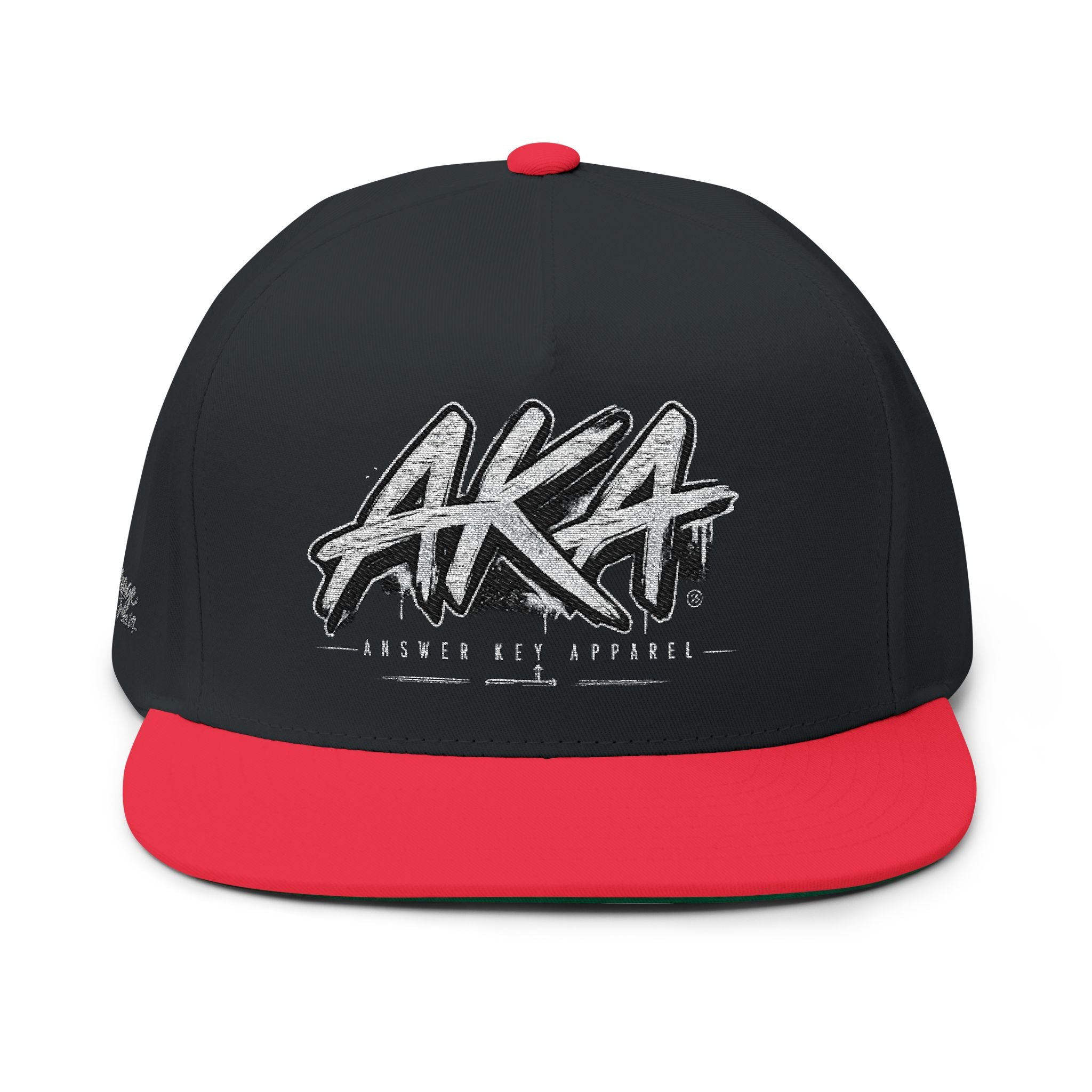 AKA Graffiti Embroidered Flat Bill Cap
