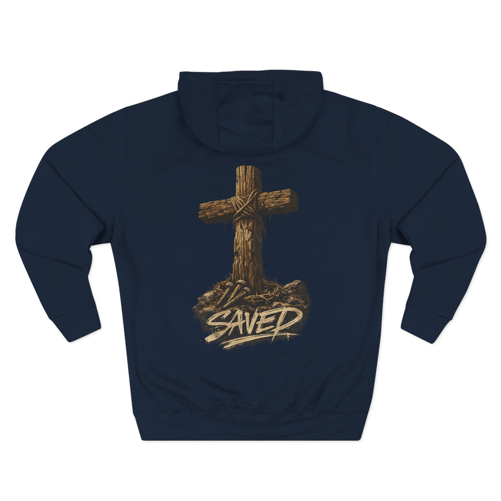 Three-Panel Fleece Hoodie
