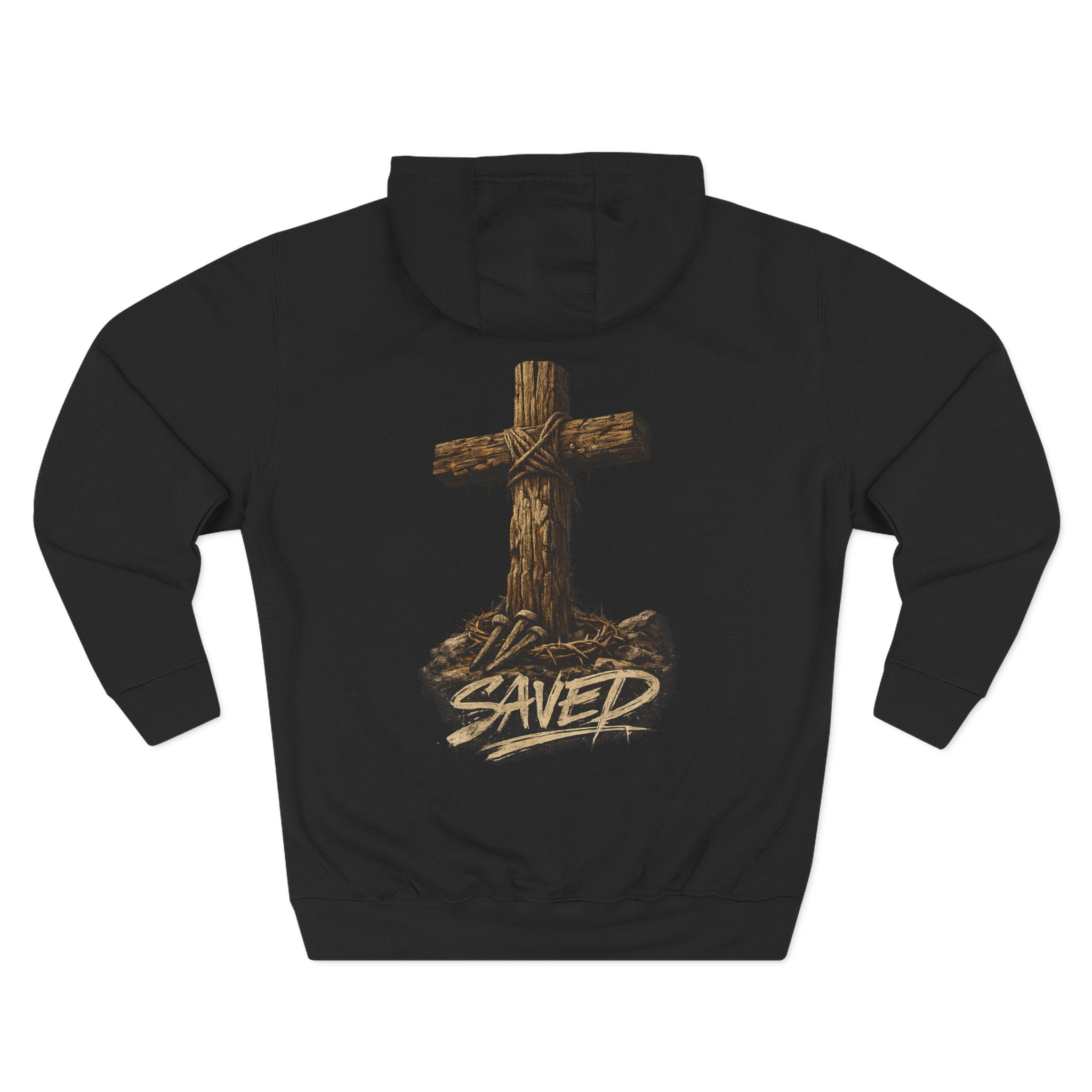 Three-Panel Fleece Hoodie