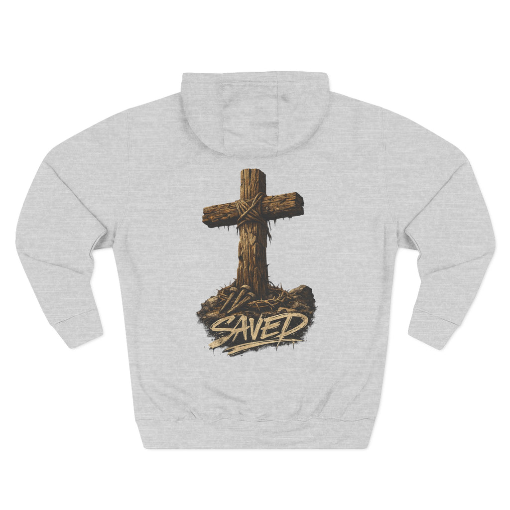Three-Panel Fleece Hoodie