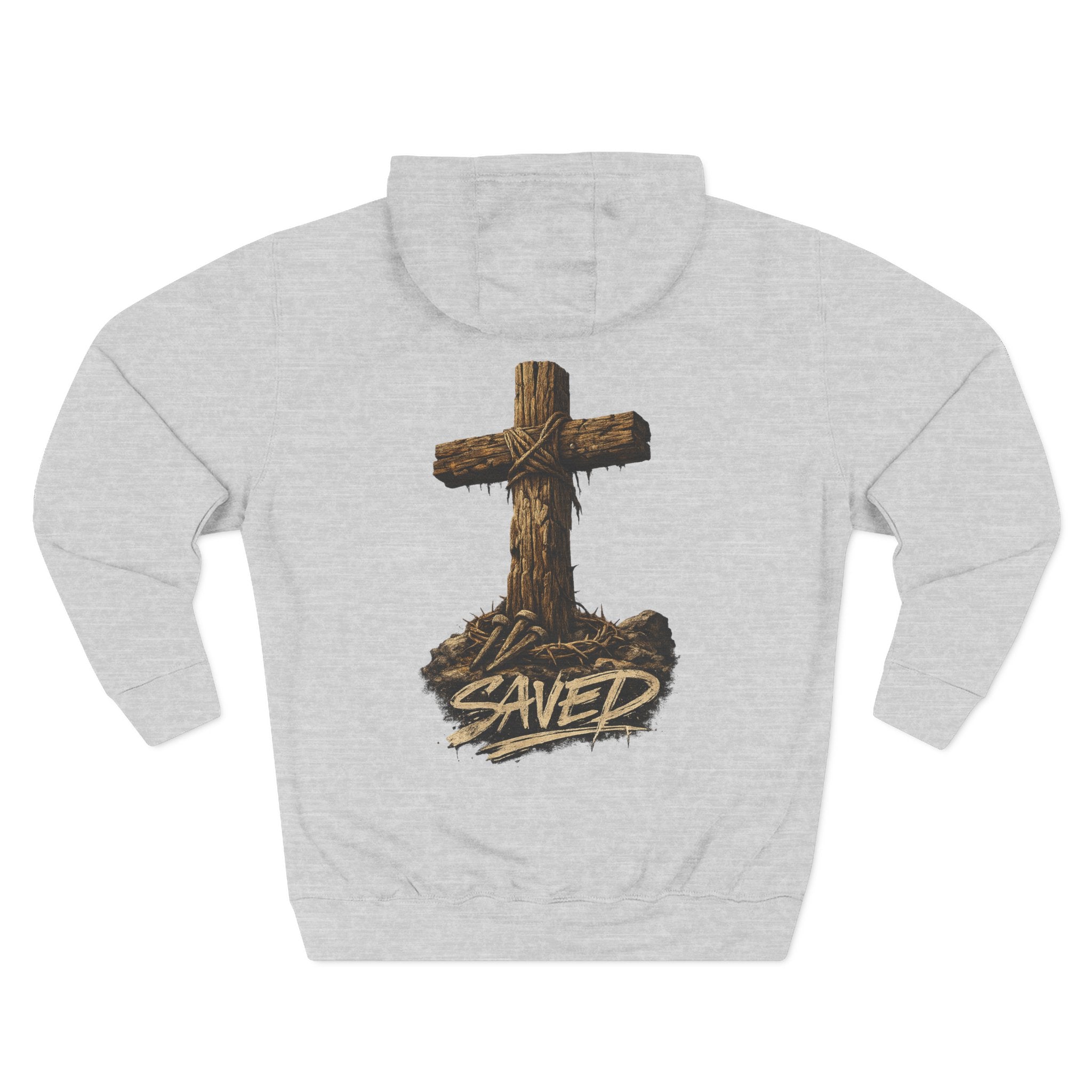 Three-Panel Fleece Hoodie