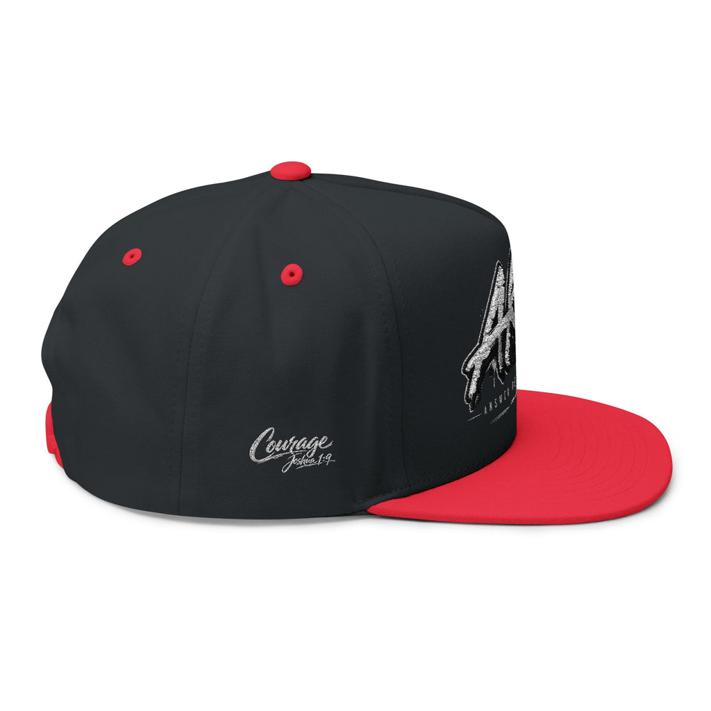 AKA Graffiti Embroidered Flat Bill Cap