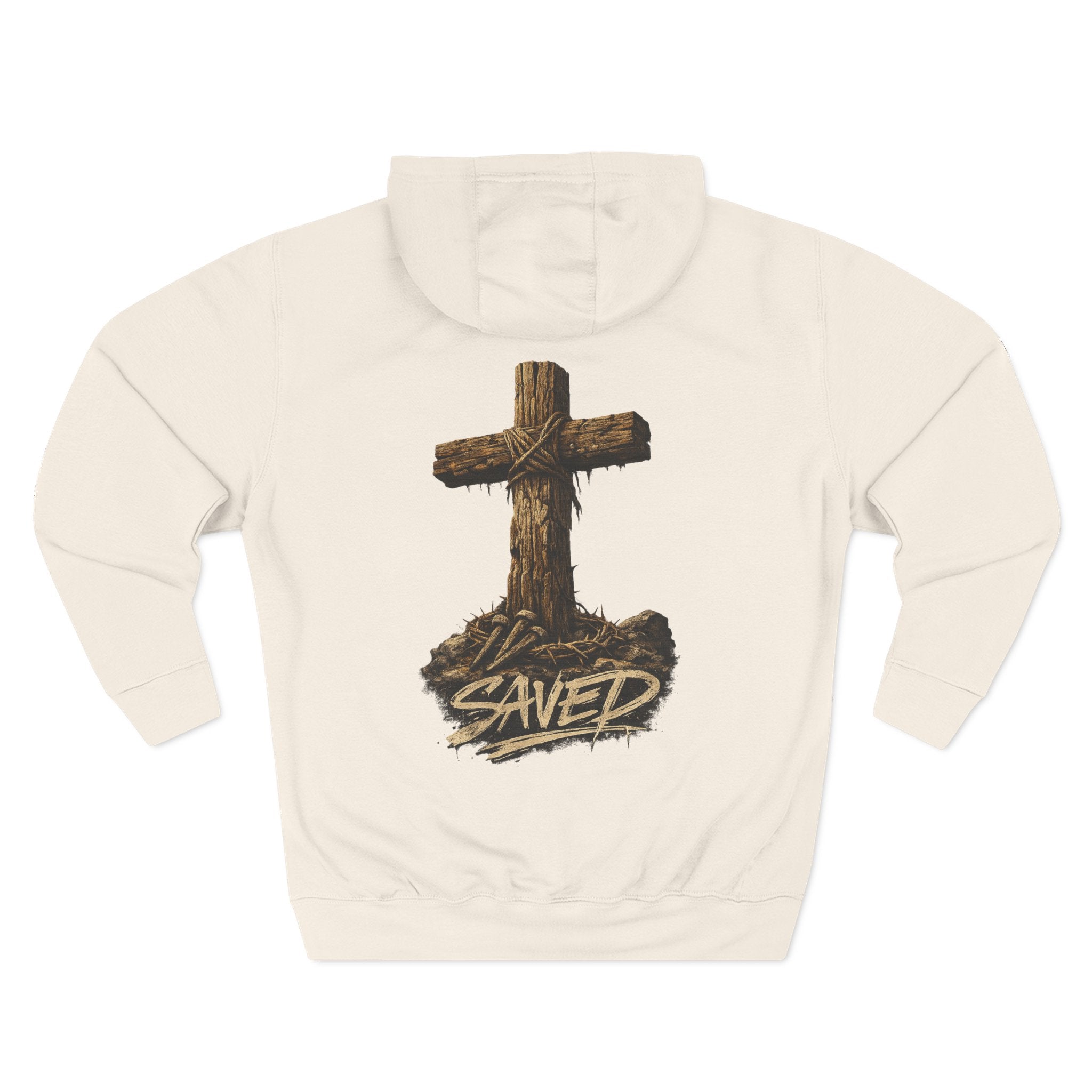 Three-Panel Fleece Hoodie