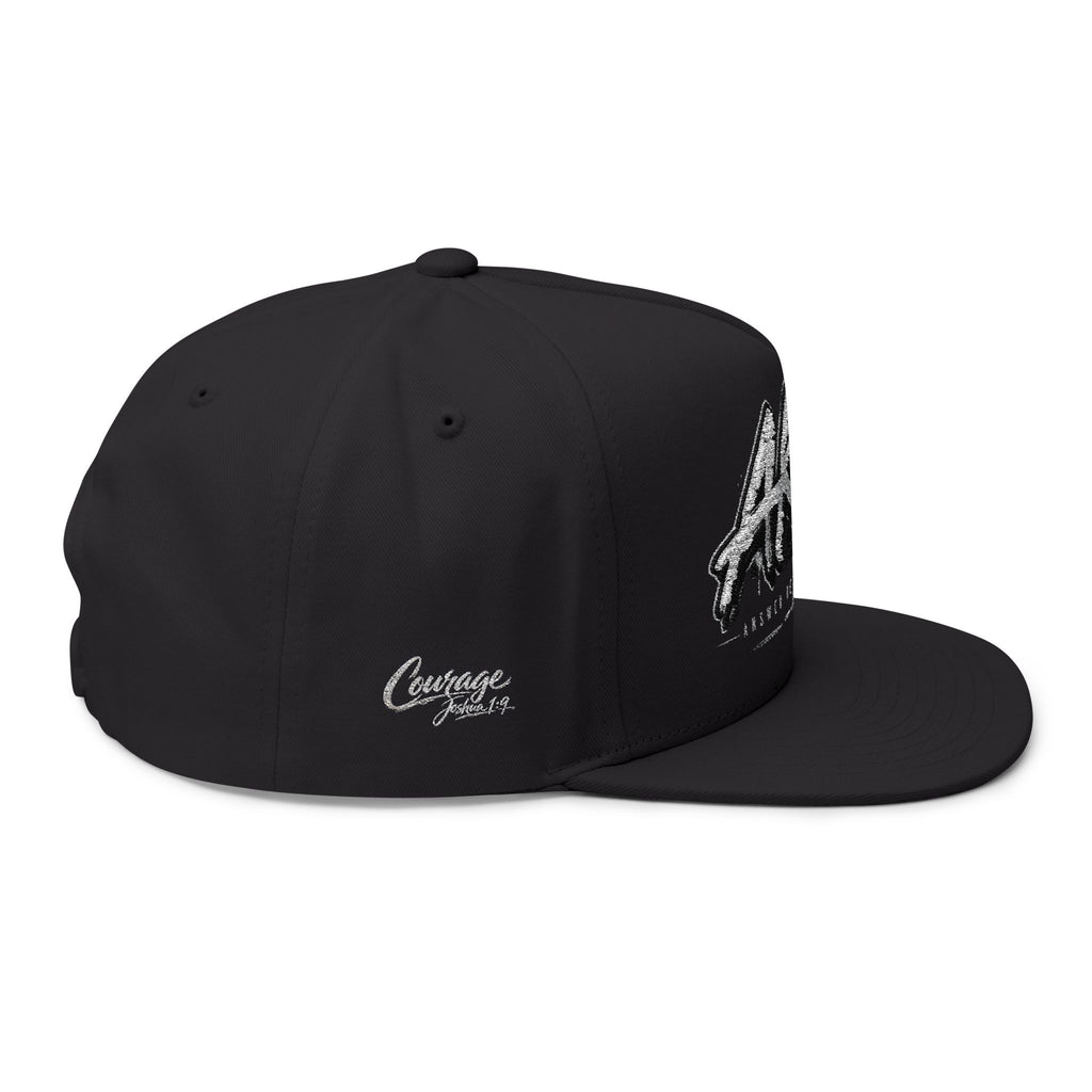 AKA Graffiti Embroidered Flat Bill Cap
