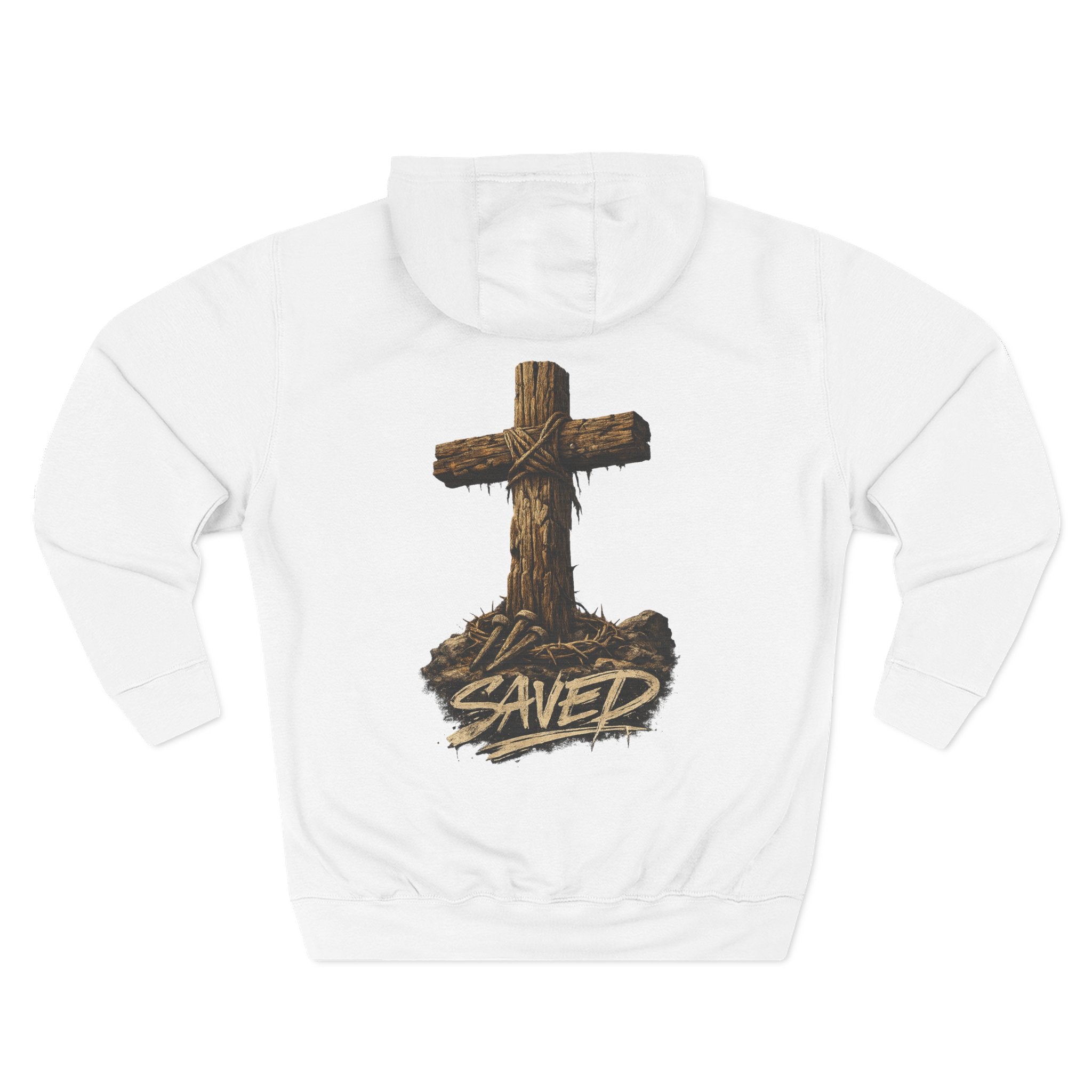 Three-Panel Fleece Hoodie